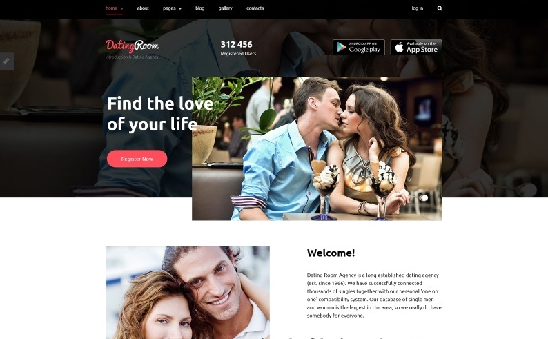 Dating Room - dating website template